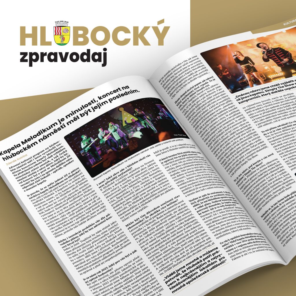 Kapela Simply The Show – článek o konci kapely Melodikum; Hlubocký zpravodaj, leden 2024.