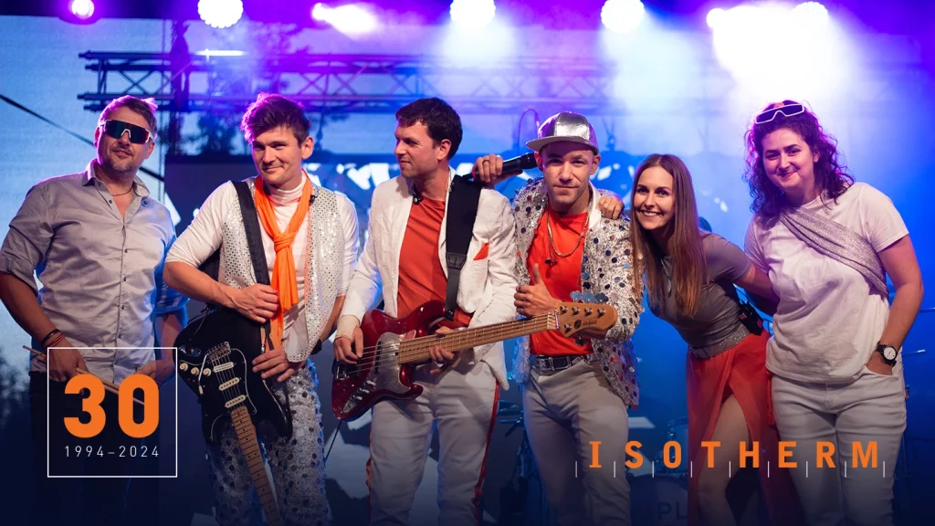 Kapela SIMPLY THE SHOW 30 let ISOTHERM, firemní výročí a večírek